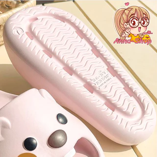Anna shop รองเท้าแตะ รองเท้าปังๆน้ารัก สีพาสเทส ยาง EVA น้ำหนักเบา ใส่สบาย พร้อมส่งจากประเทศไทย T410