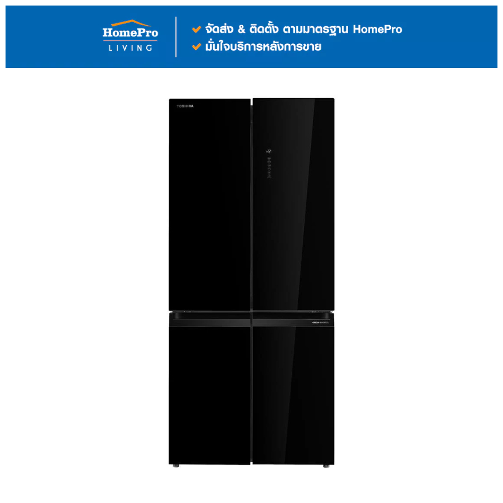 TOSHIBA ตู้เย็น MULTI DOOR GR-RF677WI-PGTH(22) 18.2 คิว กระจกดำ จัดส่งโดย HomePro