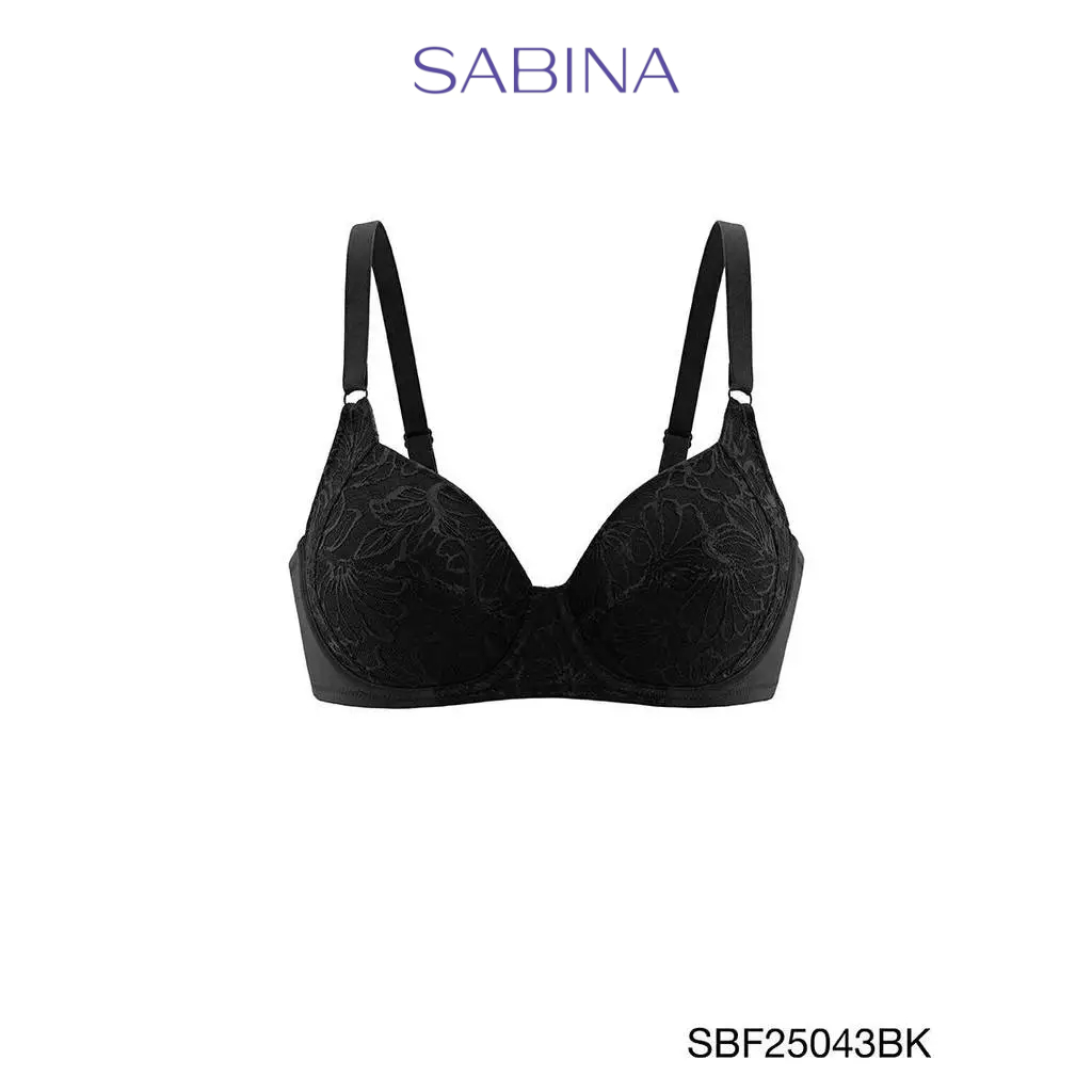 Sabina Forever Young Level 1 เสื้อชั้นใน มีโครง รหัส SBF25043BK - สีดำ