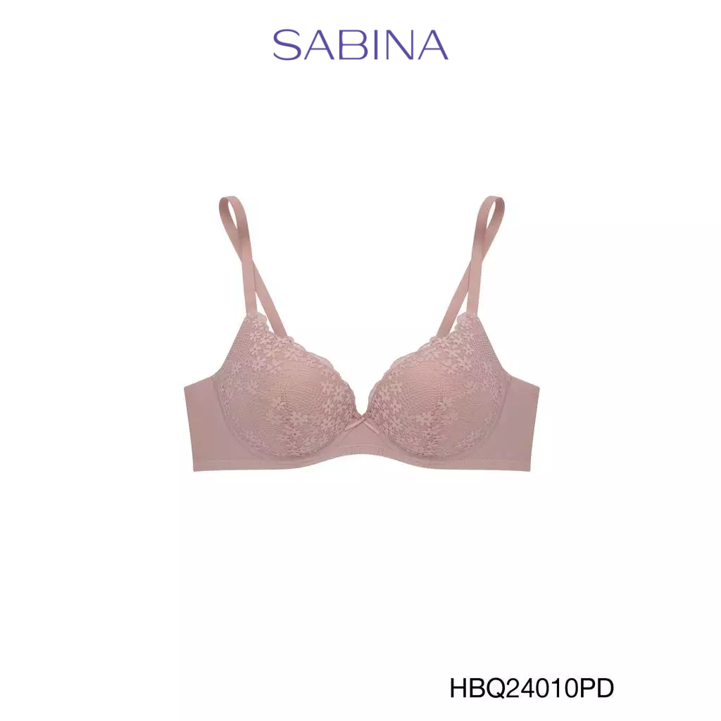Sabina Habpy Twenty Five Level 2 เสื้อชั้นใน  มีโครง รหัส HBQ24010PD - สีชมพูเข้ม