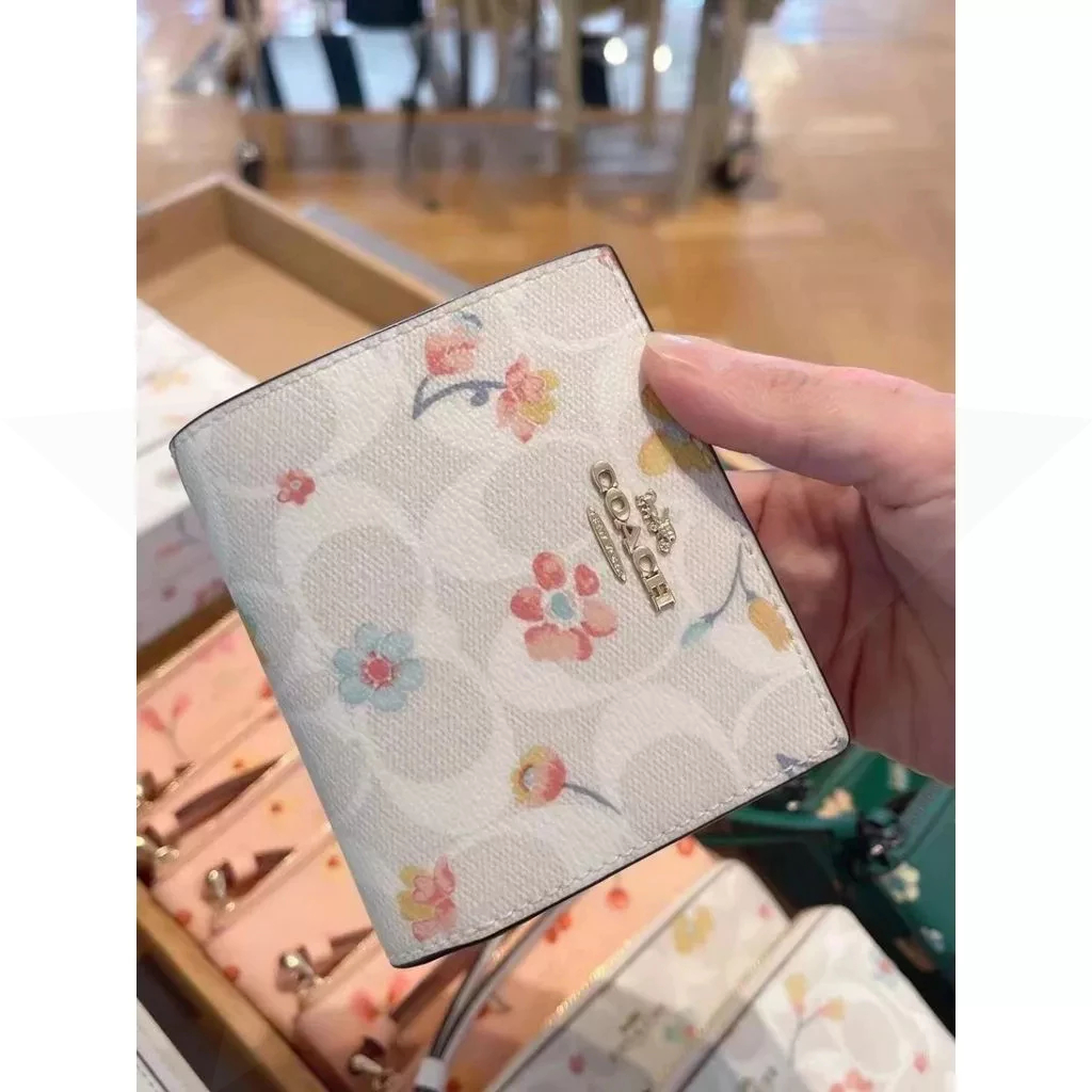 Snap Wallet C3309 C8703 ผู้หญิง กระเป๋าสตางค์ กระเป๋าใส่เหรียญ ปุ่มสแน็ป U14R35E8