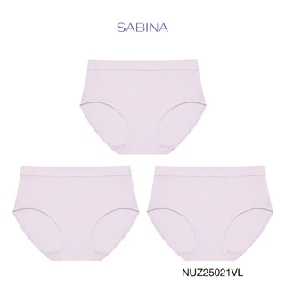 [Online Exclusive] (Set 3 ชิ้น) Sabina Panty Zone Seamless Series กางเกงในทรงเอวสูงปานกลาง รหัส NUZ25021VL สีม่วงอ่อน