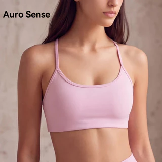 Auro Sense สปอร์ตบรา หลังไขว้ ดีไซน์โชว์หลัง ผ้านุ่ม แห้งไว ระบายอากาศดี มี 4 สี ส่งไวจากไทย