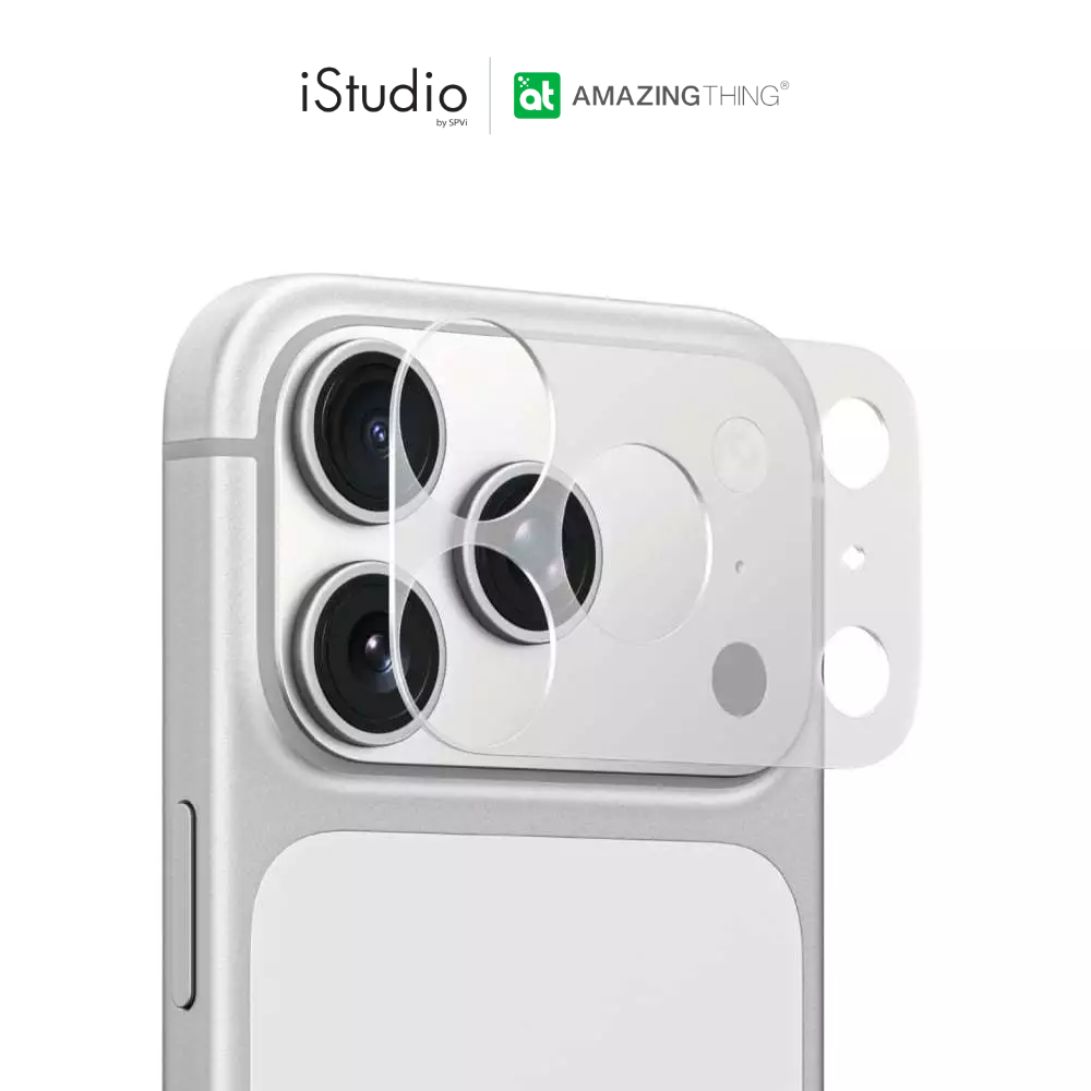 AMAZINGthing Camera Lens Module Protector - Clear Matte ฟิล์มกันรอยฐานกล้องสำหรับ iPhone 17 Pro / 17 Pro Max