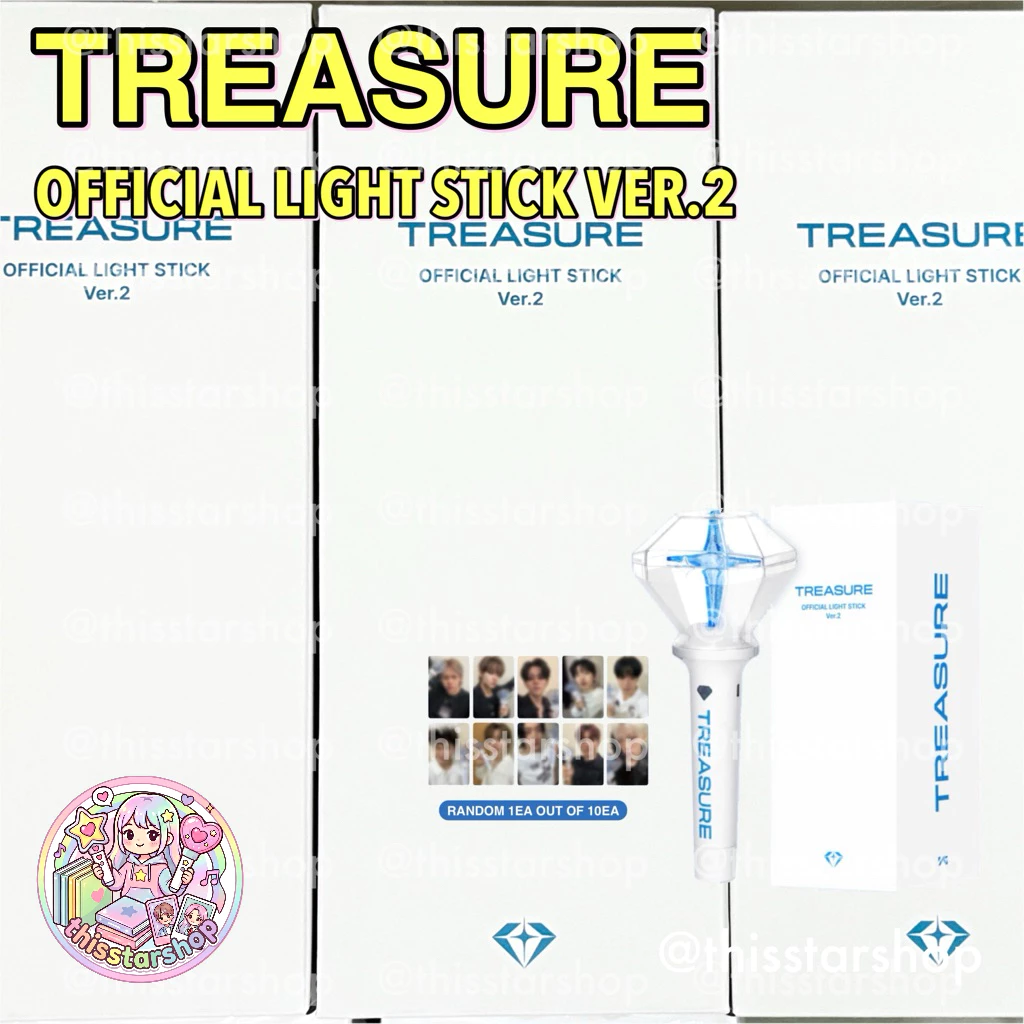 แท่งไฟ TREASURE official Light Stick Ver.2 + Photo card