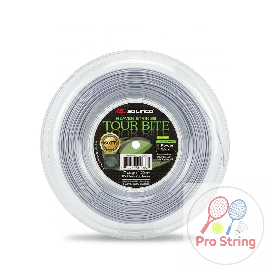 เอ็นเทนนิส Solinco Tour Bite Soft Tennis String (แบ่งขาย 6.2M/12.4M)