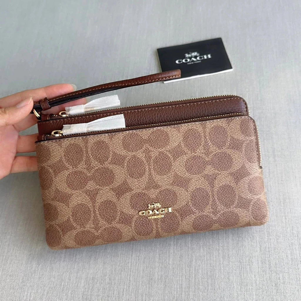 Double Zip Wallet C5576 C5610 (กระเป๋าคล้องมือ2ซิป SizeL) กระเป๋าสตางค์ กระเป๋าเงิน JC8O5A3CH
