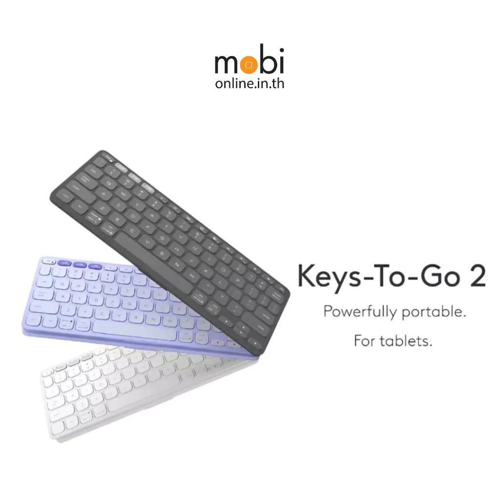 Logitech คีบอร์ดไร้สาย Keys-To-Go 2 ULTRA SLIM - TH
