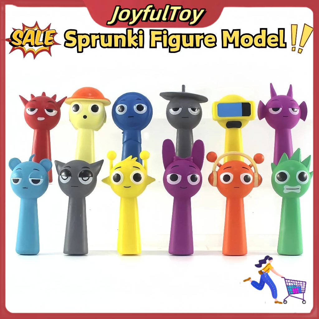 【COD】12 ชิ้น/เซ็ต Sprunki Plush ดินสอ Action Figure อะนิเมะ Simon Oren คอสเพลย์ อะนิเมะ าของเล่นสําหรับของขวัญ