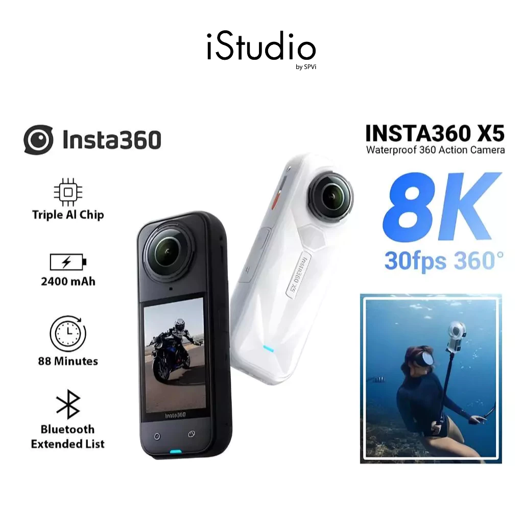 Insta360 X5 Action 8K Camera กล้องแอคชั่น 360 องศา