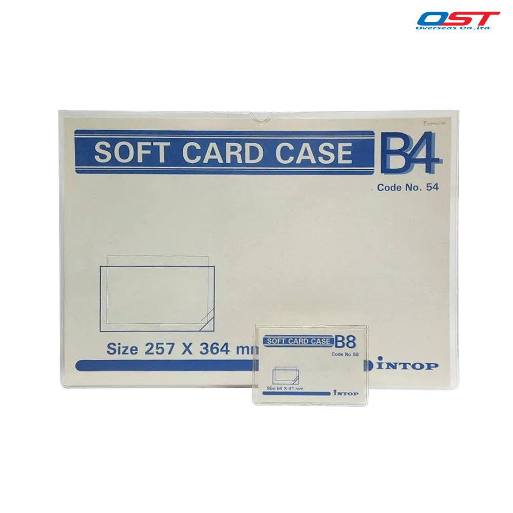 [ลดราคาพิเศษ] ซองพลาสติกใส Soft Card Case มีขนาด A6 B8 B7 B6 B5 B4 และ A3 **ซองมีความอมเหลือง แต่ใช้