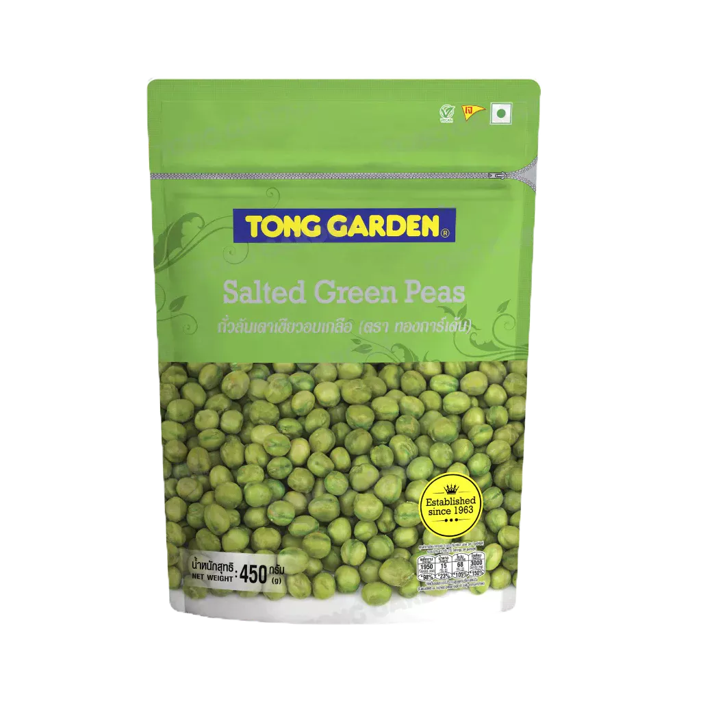 Tonggarden ถั่วลันเตาเขียวอบเกลือ 450 กรัม