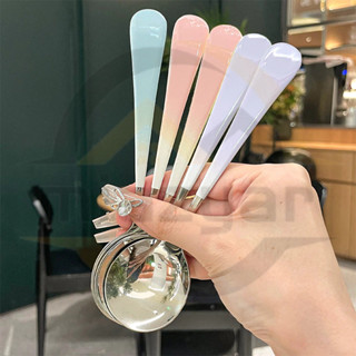 😍COD😍ช้อน ช้อนสเตนเลส ทรงกลม แบบสร้างสรรค์ ช้อนสแตนเลสไล่โทน…