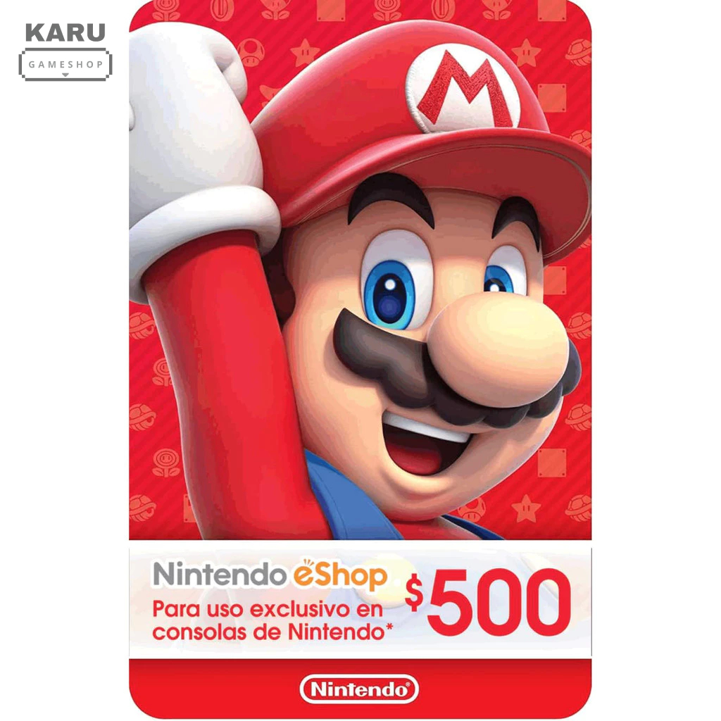 [พร้อมส่ง] มือ1 โค้ด Nintendo eShop : 500 เปโซเม็กซิโก สำหรับ Nintendo Switch / Switch 2 โซนเม็กซิโก