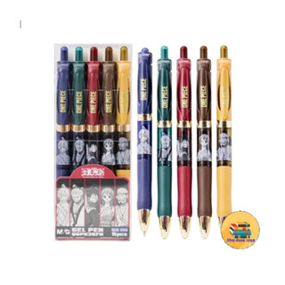 [พร้อมส่ง] เซ็ตปากกาเจล One Piece ขนาด 0.5 mm. หมึกน้ำเงิน แ…