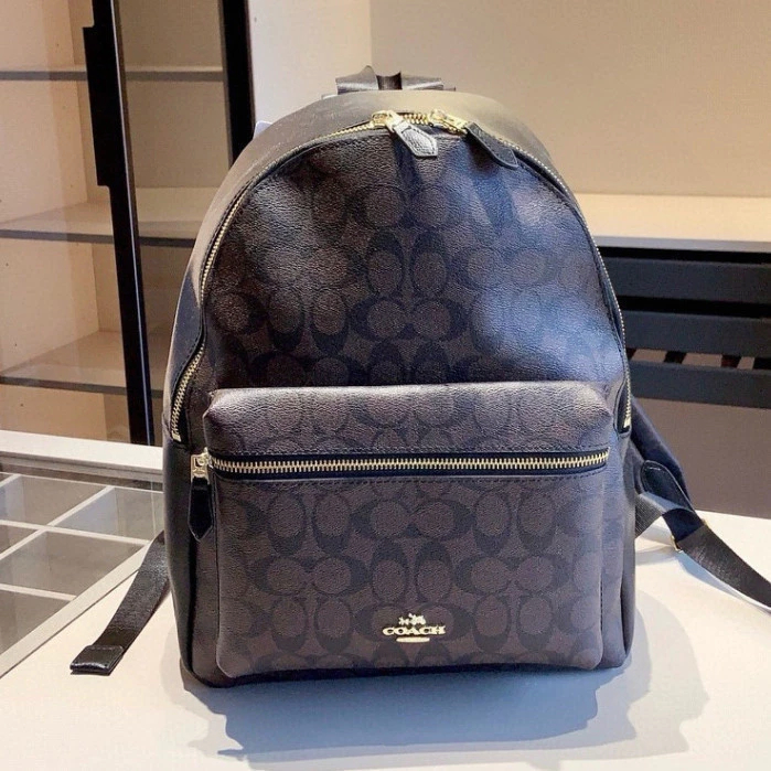 Backpack Large F58314 กระเป๋า กระเป๋าผู้หญิง ความจุสูง ช่องคู่ กระเป๋าเป้