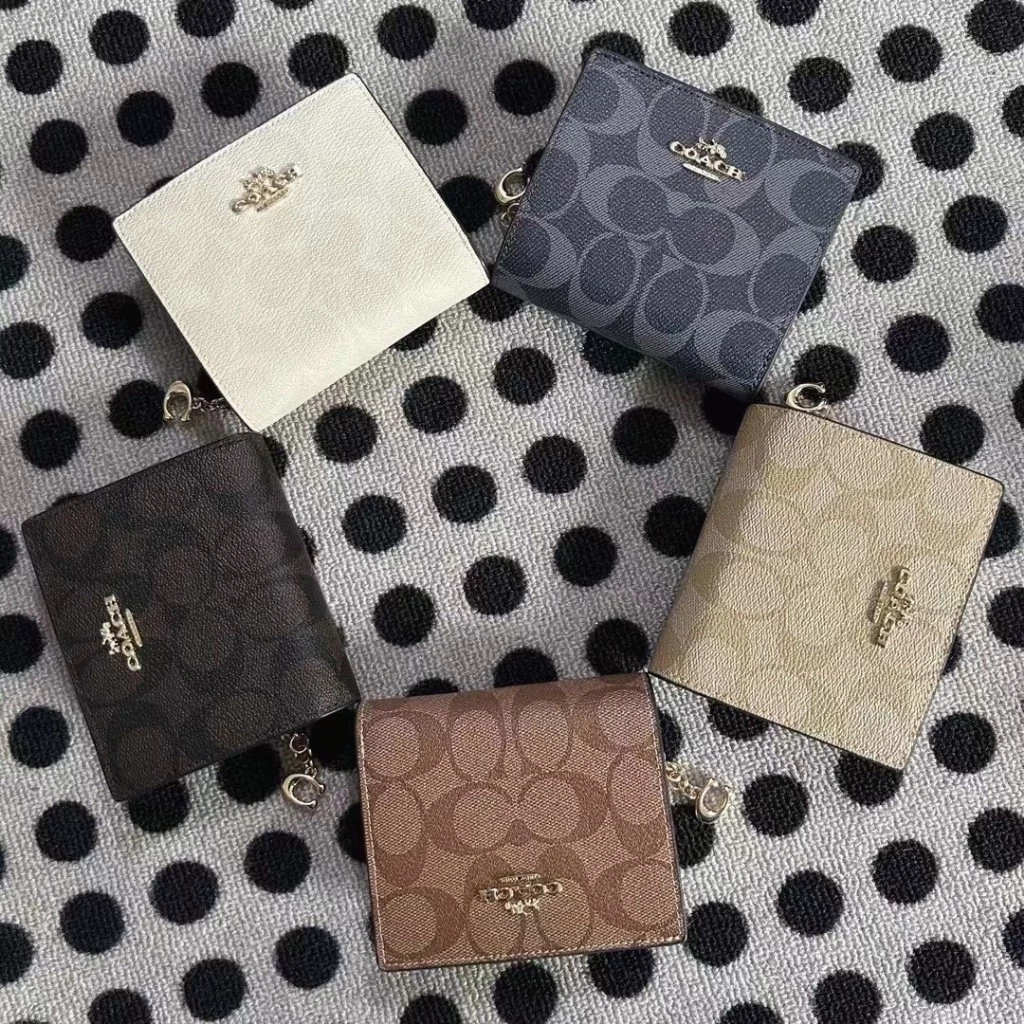 Snap Wallet C3309 กระเป๋าสตางค์ใบเล็ก กระเป๋าสตางค์ ผู้หญิง ช่องซิป K32C85Y9