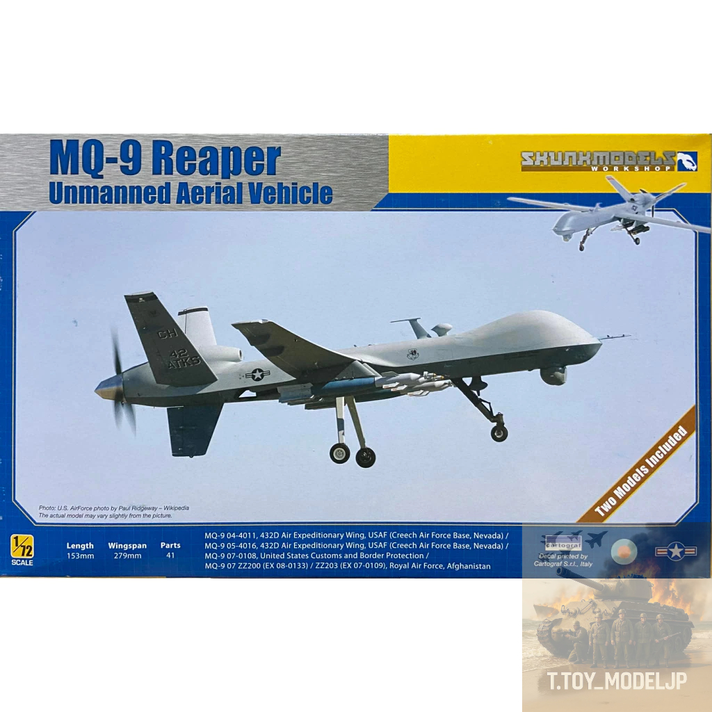 SkunkModels Workshop 1/72 MQ-9 Reaper Unmanned Aerial Vehicle โมเดลเครื่องบินรบ เครื่องบินรบ เครื่อง