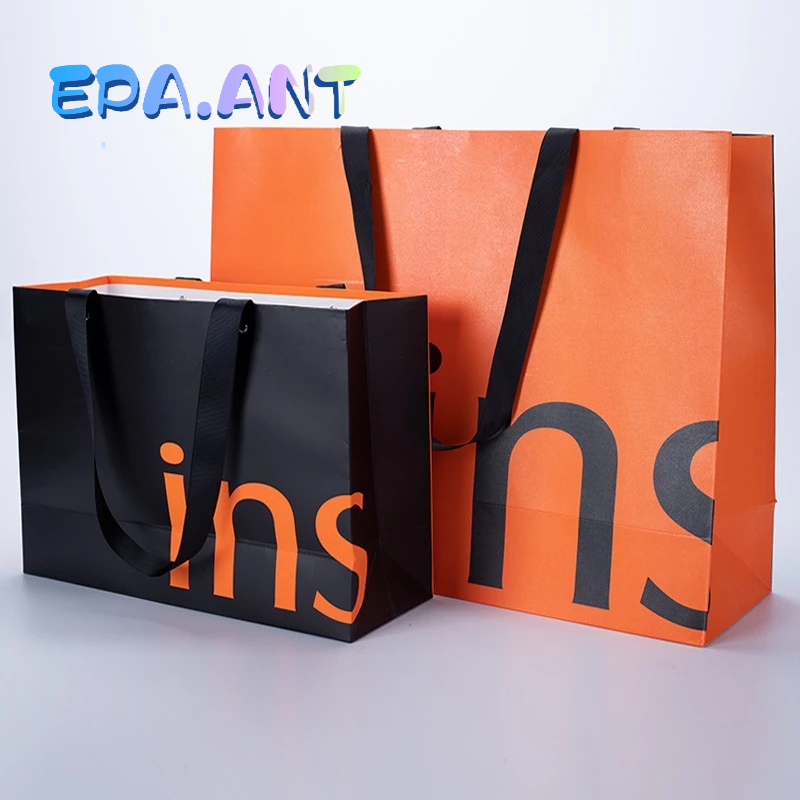 EPA ถุงกระดาษใหญ่พิเศษ ใส่ของได้มาก ถุงกระดาษใส่สินค้า ใส่ของขวัญ ช่อดอกไม้Size 50*40*17cm