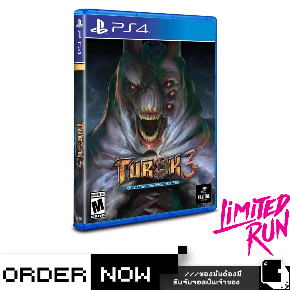 Pre-Order | PlayStation 4™ PS4 Turok 3: Shadow of Oblivion Remastered #Limited Run Exclusive (วางจำห