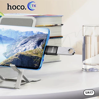 HOCO UA17 Type-C (ชาย) เป็น USB3.0 (หญิง) อะแดปเตอร์ Black OTG TYPE-C TO USB 3.0