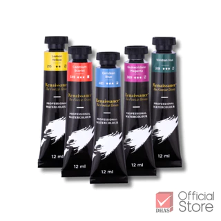 Renaissance Finesse สีน้ำ สีน้ำโปร เกรดศิลปิน 12ml. 24 สี จำนวน 1 หลอด