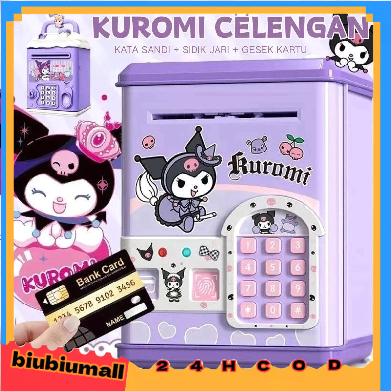 COD | ATM กระปุกออมสินลายการ์ตูน/ธนาคารเหรียญ/อการจดจำบัตร/การจดจำลายนิ้วมื/การเก็บรวบรวมอัตโนมัติ/มีผลดนตรี/รางวัลเด็ก