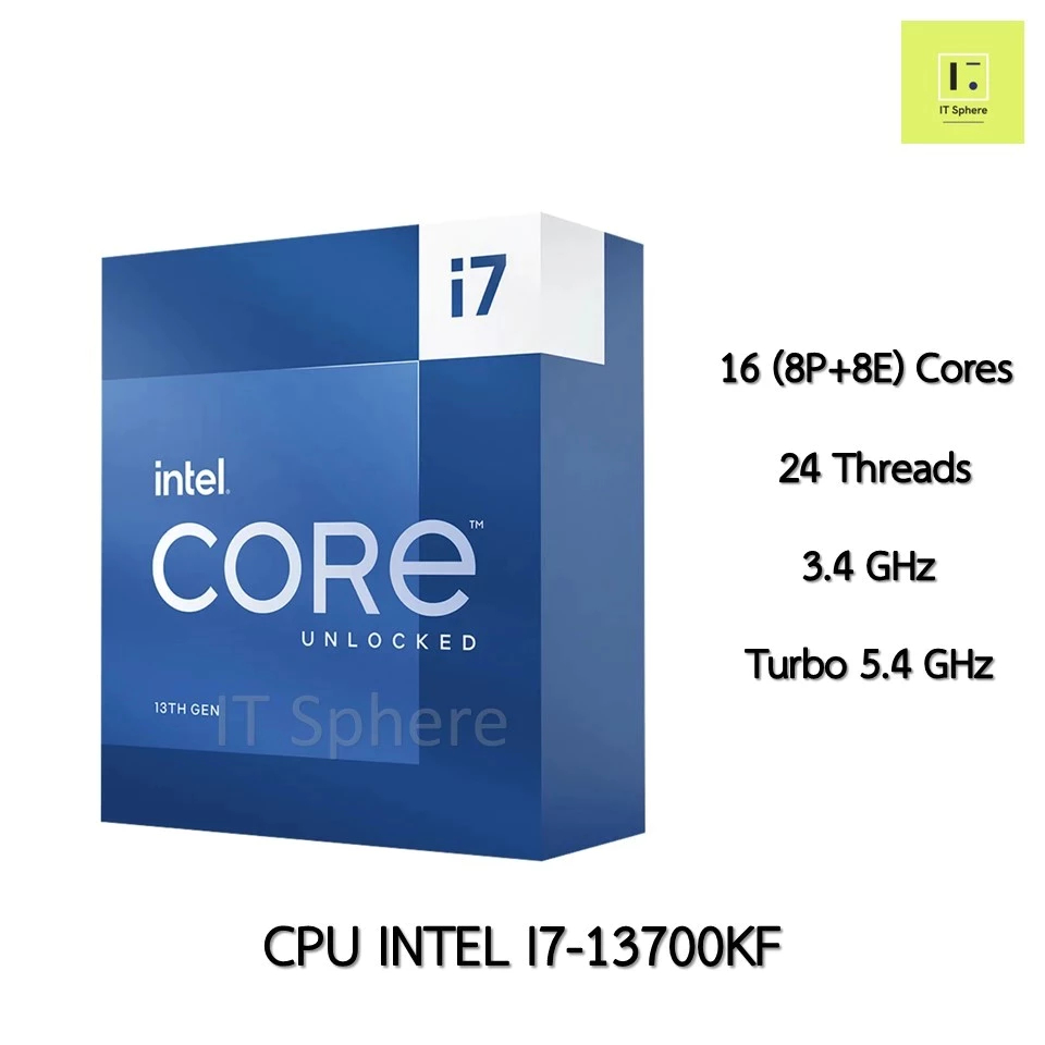 [ศูนย์ไทย มือ1] CPU INTEL I7-13700KF LGA1700 LGA 1700 i7 14700K 14700 K มือ1 (NEXT) NEXT processor g