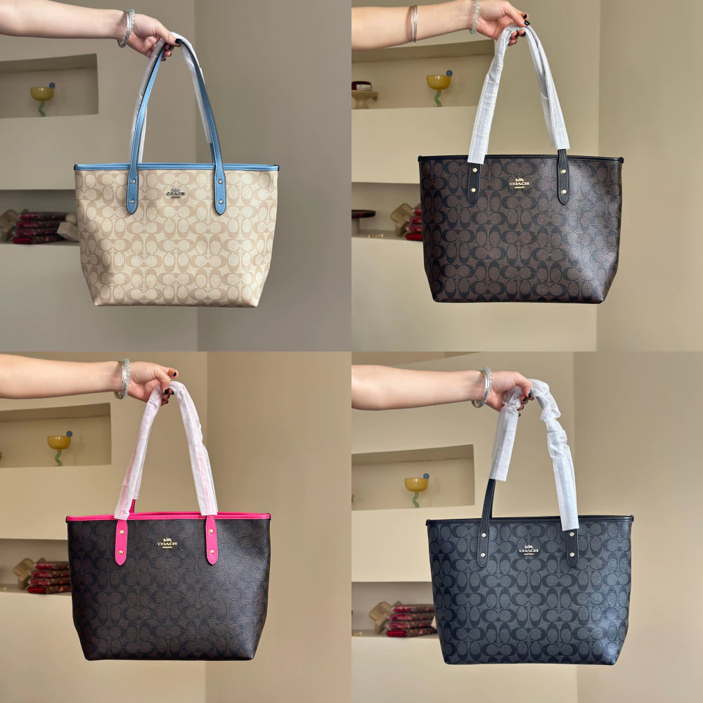 Tote Bag F58292 CCQ28 กระเป๋าผู้หญิง กระเป๋าสะพายข้าง กระเป๋าถือ ความจุเยอะ