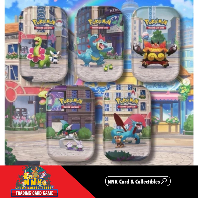 [พร้อมส่ง/ส่งทันที] [Pokemon EN] x1กล่องเหล็ก(Tin) ME: MEGA Evolution - Lumiose City Mini Tin