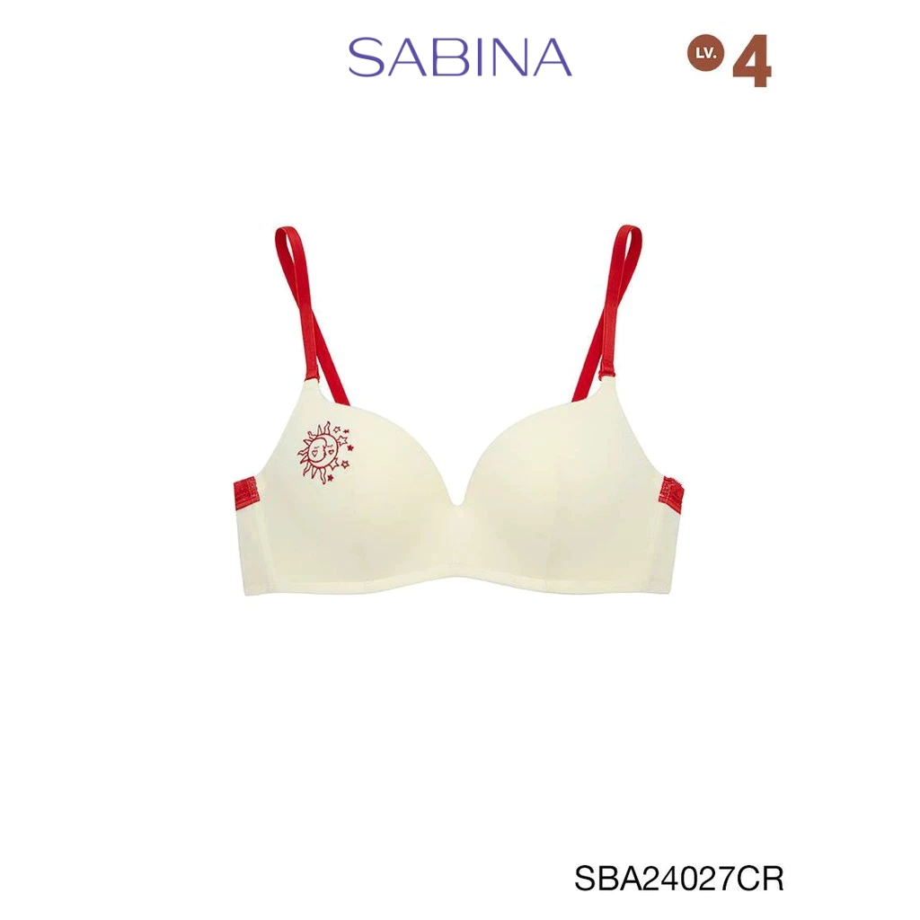 Sabina Doomm Doomm Level 4 เสื้อชั้นใน ไร้โครง รหัส SBA24027CR - สีครีม