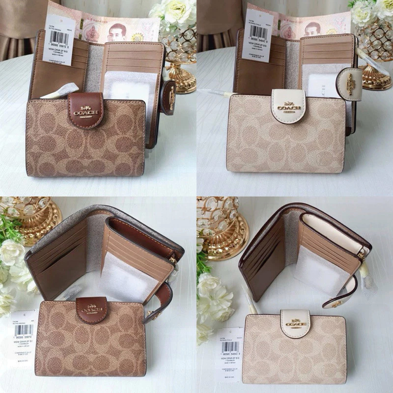 ตัวล็อกแบบกด Women Wallet-CEC31 กระเป๋าสตางค์ Zip Around มุม/กระเป๋าคล้องมือ กระเป๋าเงินผู้หญิงใบกลา