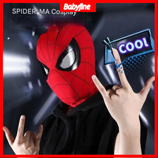 【24H COD】Spider Man Headpiece รีโมทคอนโทรลตา movable ผู้ใหญ่…