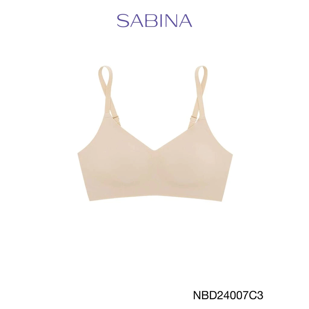 [Online Exclusive] Sabina Perfect Bra Level 1 เสื้อชั้นใน ไร้ตะเข็บ ไร้โครง รหัส NBD24007C3 - สีเนื้อเข้ม