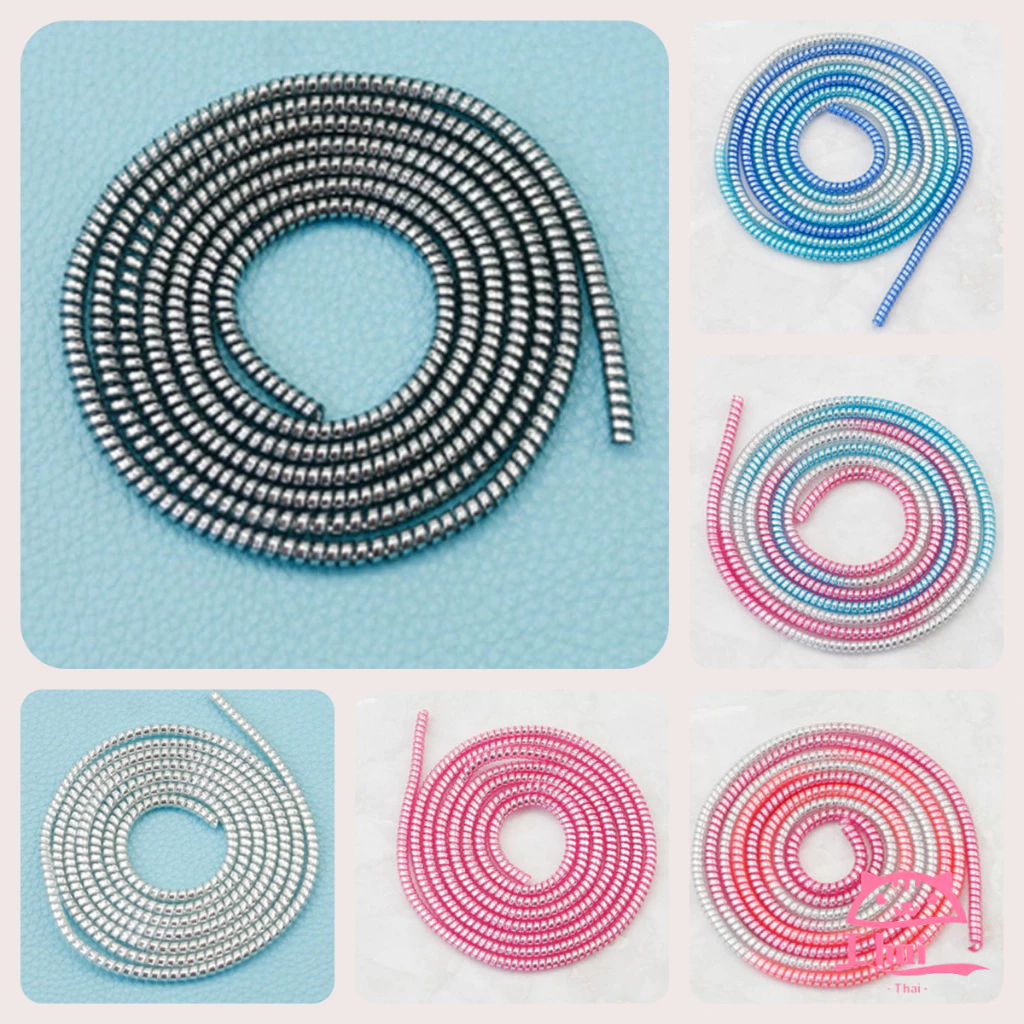 จัดส่งที่รวดเร็ว140ซม 3สีใน1สายเคเบิลเกลียวป้องกันสายชาร์จตัวป้องกันสายไฟที่ม้วนสายไฟAnti-Break Cable Protective Cover