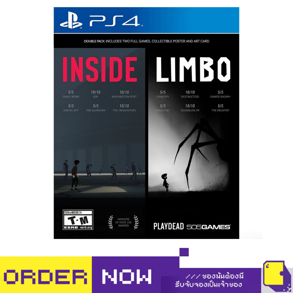 [+..••] PS4 INSIDE LIMBO DOUBLE PACK (เกมส์ PlayStation 4™🎮) | By ClaSsIC GaME