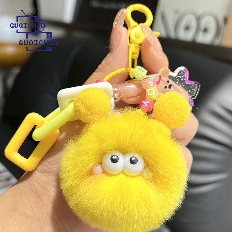 พวงกุญแจห้อยกระเป๋า จี้ตุ๊กตาขนมิ้งฟูปุย สุดน่ารัก พร้อมส่พวงกุญแจคู่รัก, แฟชั่น Diy  , กระเป๋าอุปกรณ์เสริมคนรัก Kawaii - รูปที่ 5