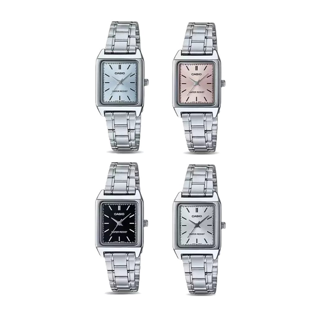 Casio นาฬิกาข้อมือผู้หญิง รุ่น LTP-V007D-1EUDF / LTP-V007D-2EUDF / LTP-V007D-4EUDF / LTP-V007D-7EUDF Lady Watch Quartz