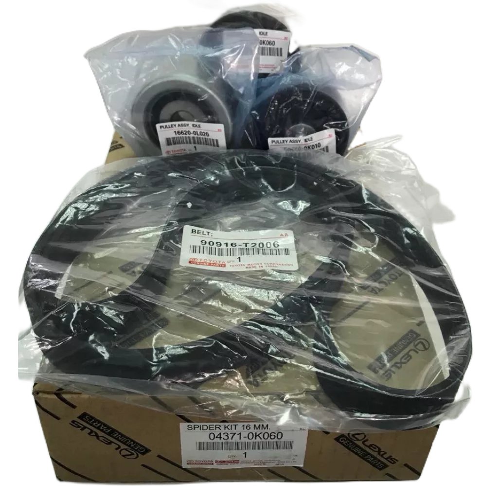 (แท้ศูนย์TOYOTA) ชุดสายพานหน้าเครื่อง SPIDER KIT TOYOTA วีโก้ ฟอร์นจูนเนอร์ **รหัส04371-0K060**