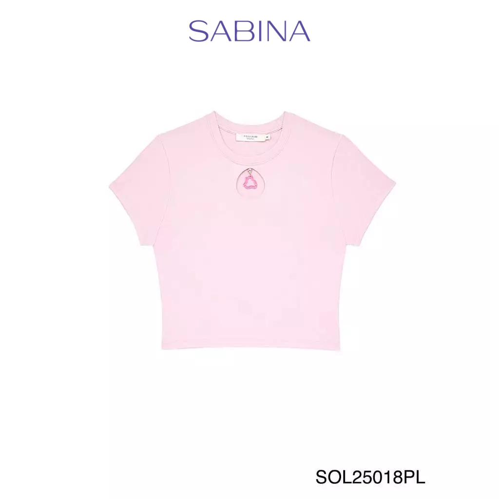 PIPATCHARA x SABINA เสื้อยืดเบบี้ที รหัส SOL25018PL - สีชมพู