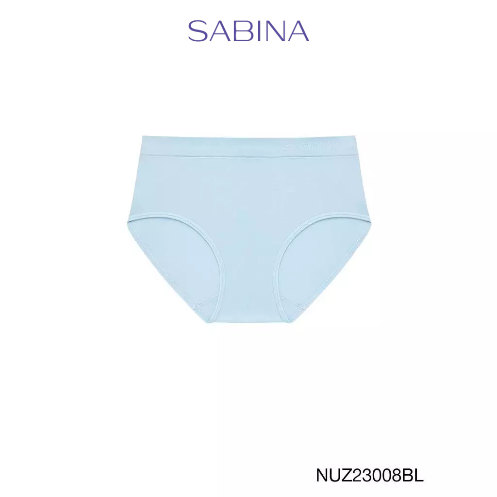 [Online Exclusive]  Sabina Panty Zone Seamless Fit Seamless Series กางเกงในทรงเอวสูงปานกลาง รหัส NUZ23008BL - สีฟ้า