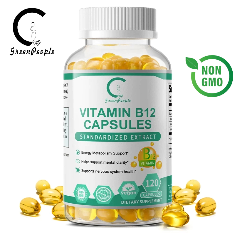 GPGP วิตามิน B12 แคปซูล,1000mg,เสริมสร้างภูมิคุ้มกัน,Energy Metabolsm,Mental ,รองรับระบบประสาทคและรองรับสุขภาพ
