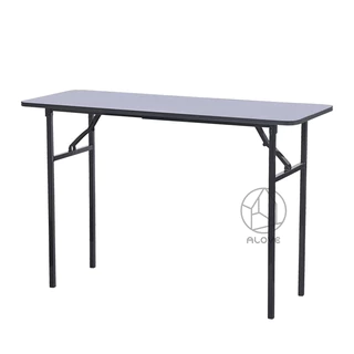 ALOVE โต๊ะพับอเนกประสงค์ สีขาว โต๊ะอเนกประสงค์หน้ 120X60X75ซม ไม่ต้องประกอบ