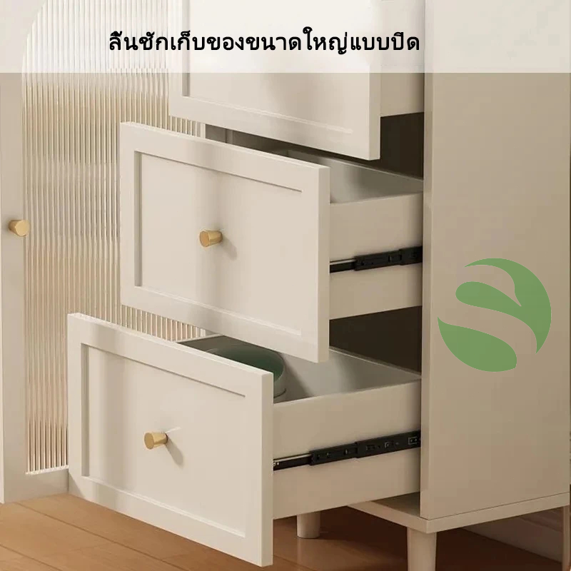 ตู้เก็บของ ตู้ไซด์บอร์ด หลายชั้นเก็บจานชาม กันฝุ่นและกันแมลง ตู้เก็บของในครัว - รูปที่ 2