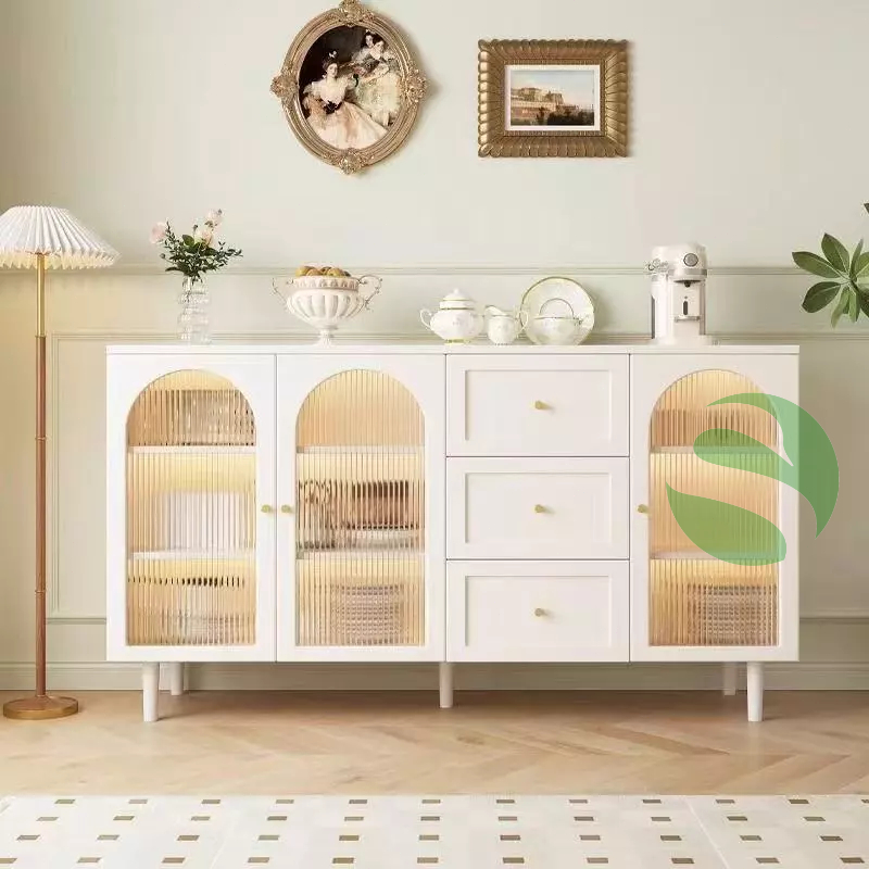 ตู้เก็บของ ตู้ไซด์บอร์ด หลายชั้นเก็บจานชาม กันฝุ่นและกันแมลง ตู้เก็บของในครัว - รูปที่ 7