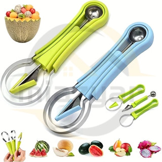 😍COD😍4in1ที่ขุดผลไม้ แตงโม ที่ตักแตงโม ที่ตัด ตักผลไม้ มีดแก…