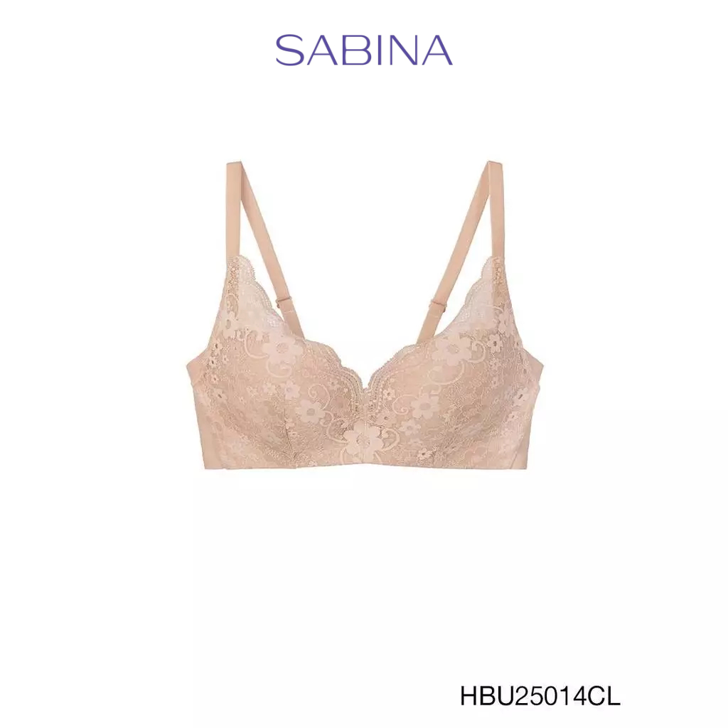 Sabina Habpy Pretty Perfect Level 1 เสื้อชั้นใน  ไร้โครง รหัส HBU25014CL - สีเนื้ออ่อน
