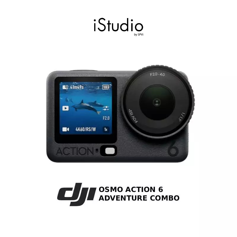 [ส่งด่วน กทม.] DJI Osmo Action 6 - Combo | 1/1.1 New Sensor 4K/120fps - กล้องแอคชั่น ประกันศูนย์
