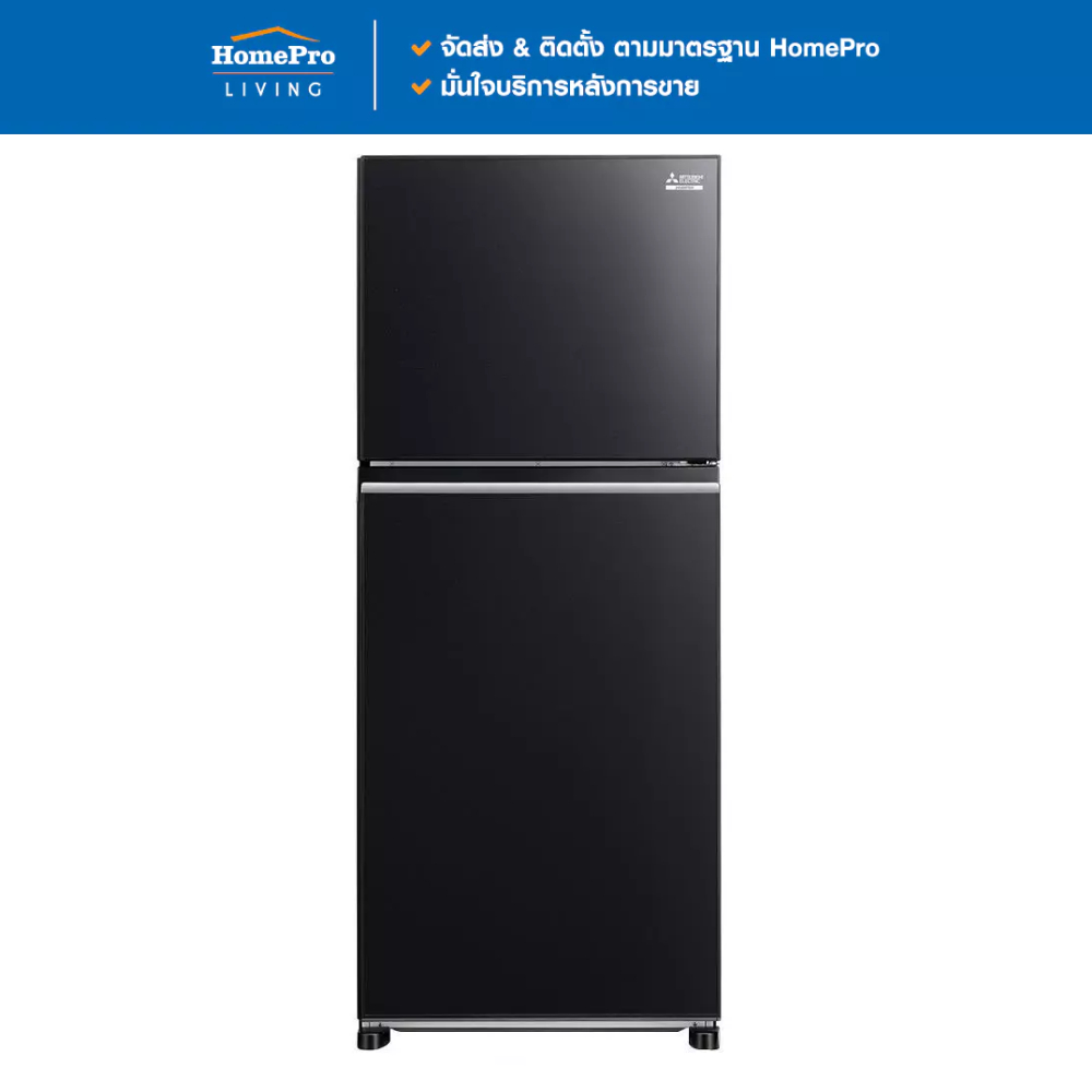 MITSUBISHI ตู้เย็น 2 ประตู MR-FX41ES/GBK 13.3 คิว กระจกดำ อินเวอร์เตอร์ จัดส่งโดย HomePro
