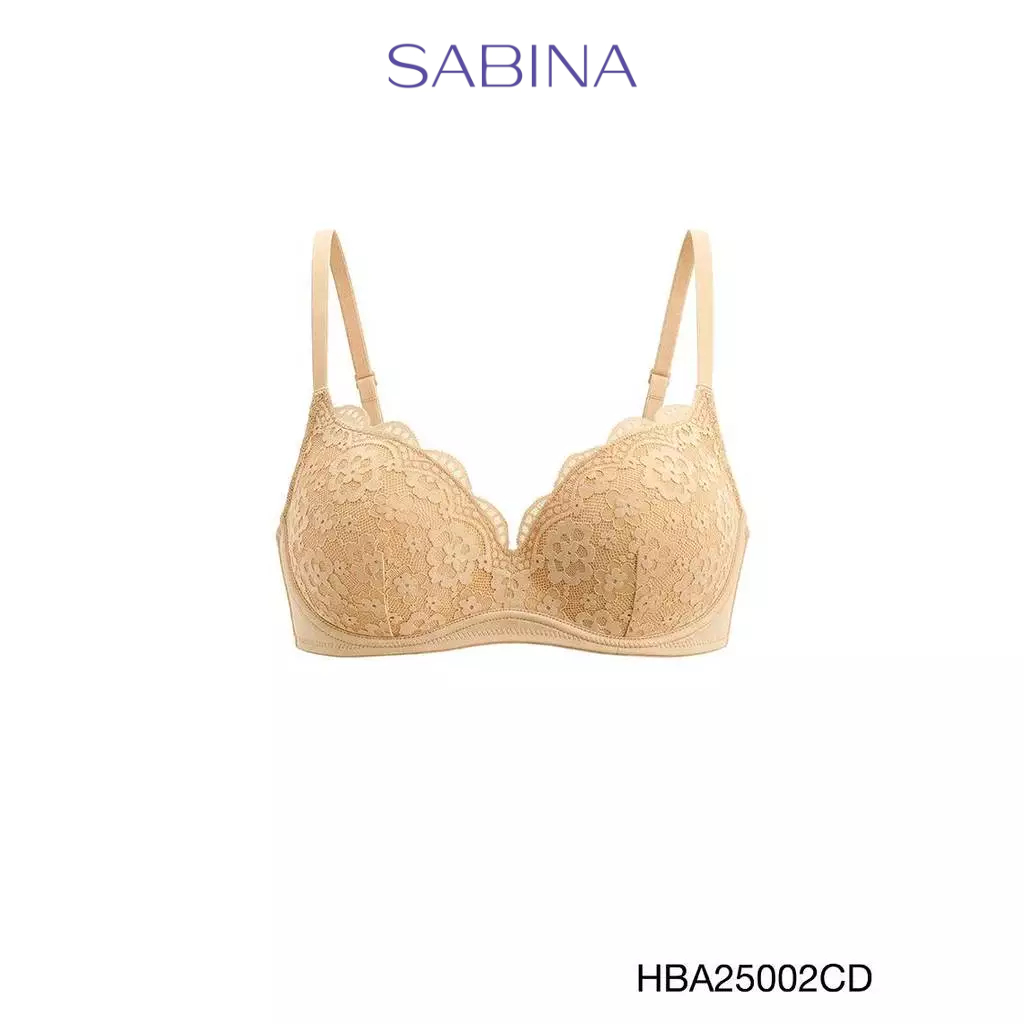 Sabina Habpy Doomm Doomm Level 4 เสื้อชั้นใน  ไร้โครง รหัส HBA25002CD - สีเนื้อเข้ม